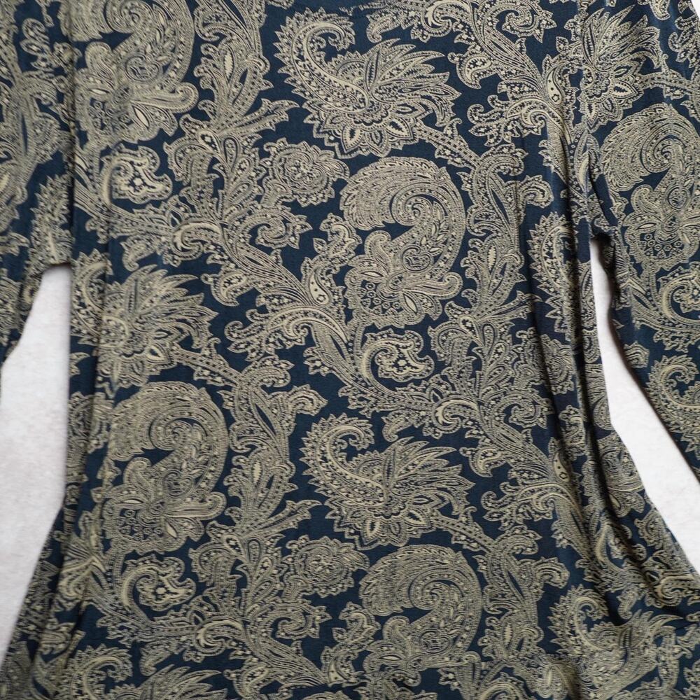 Susan Lawrence Paisley Swing Top XL - Picture 2 of 5